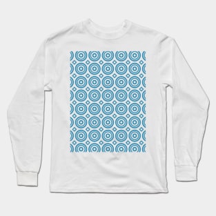 Circles and Diamonds Geometric Pattern Long Sleeve T-Shirt